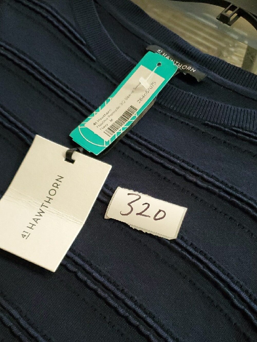 41 Hawthorn Navy Knit Crewneck Pullover - Picture 9 of 9